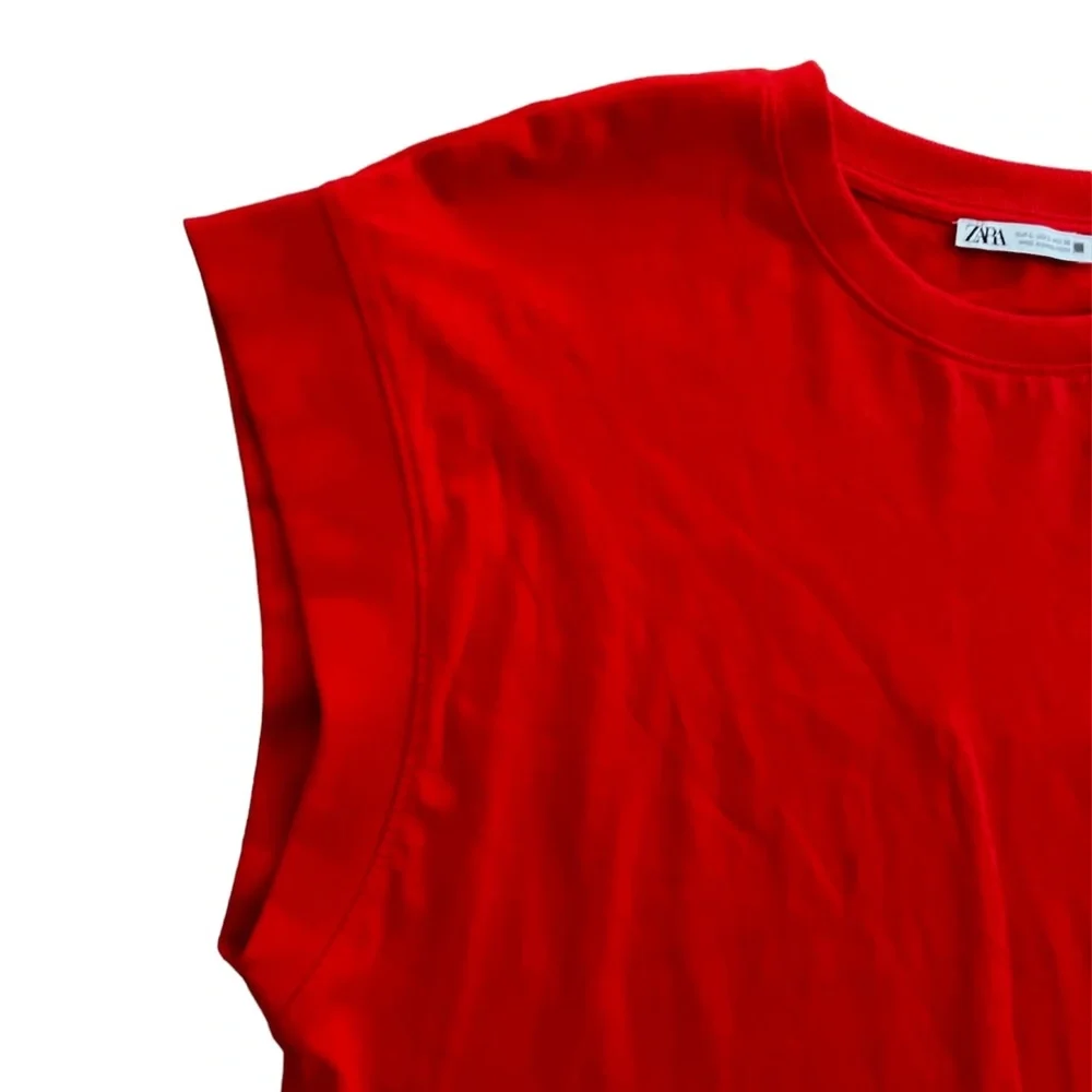 Zara Red Sweater with slouch sleeves - Picture 2 of 5